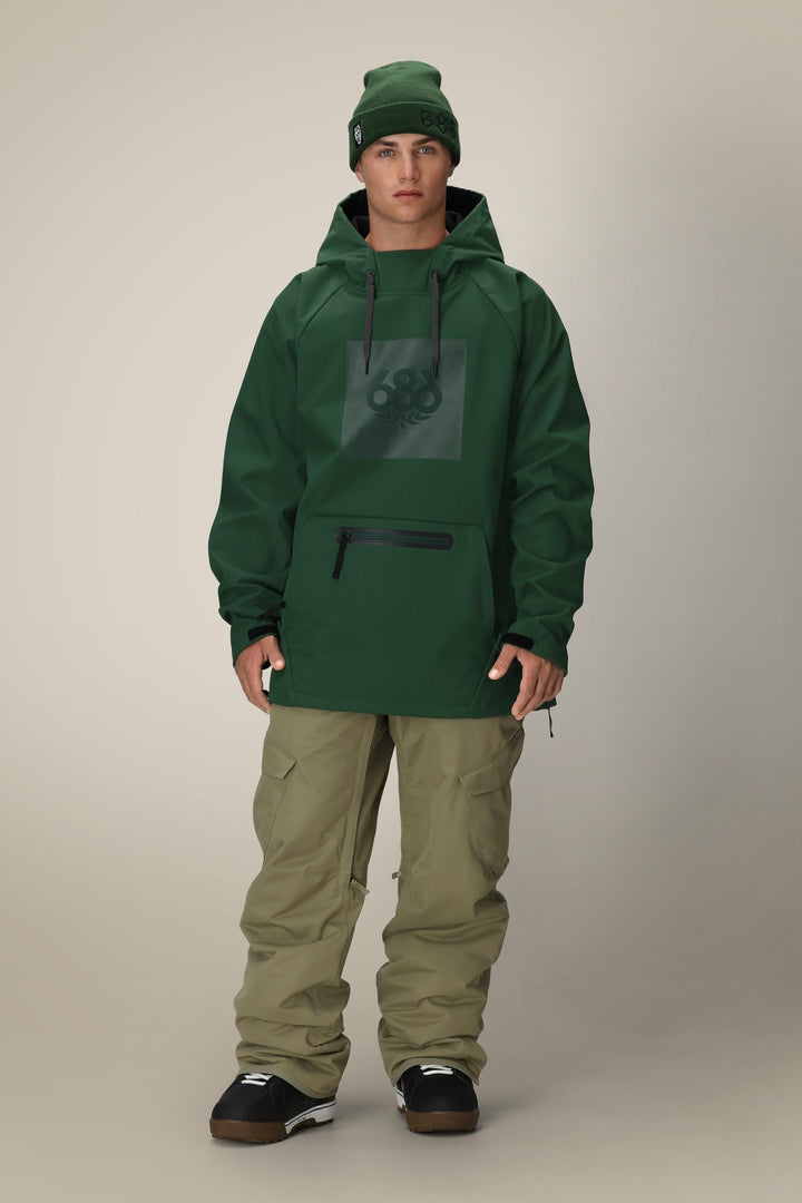 686 Men's Waterproof Hoody — MOSS GREEN (vista 2)