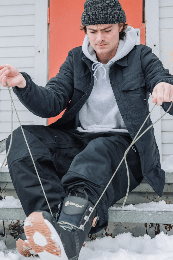 686 Men's Thermaldry™ Snap-Up Shirt — BLACK (vista 2)