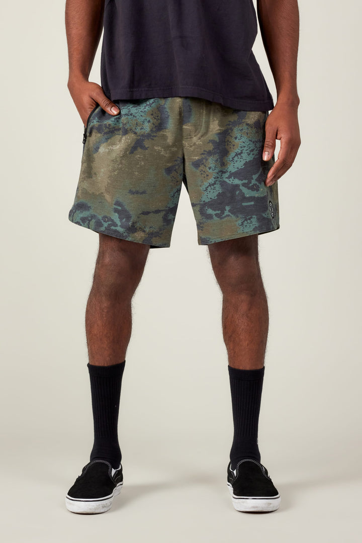 686 Men's Reup Elastic Water Short — CYPRESS GREEN HEMISPHERE
