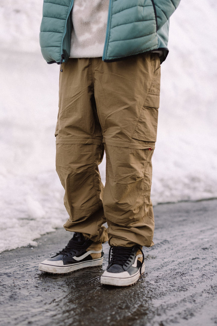 686 Men's Traverse Zip Off Cargo Pant - Wide Fit — DARK KHAKI