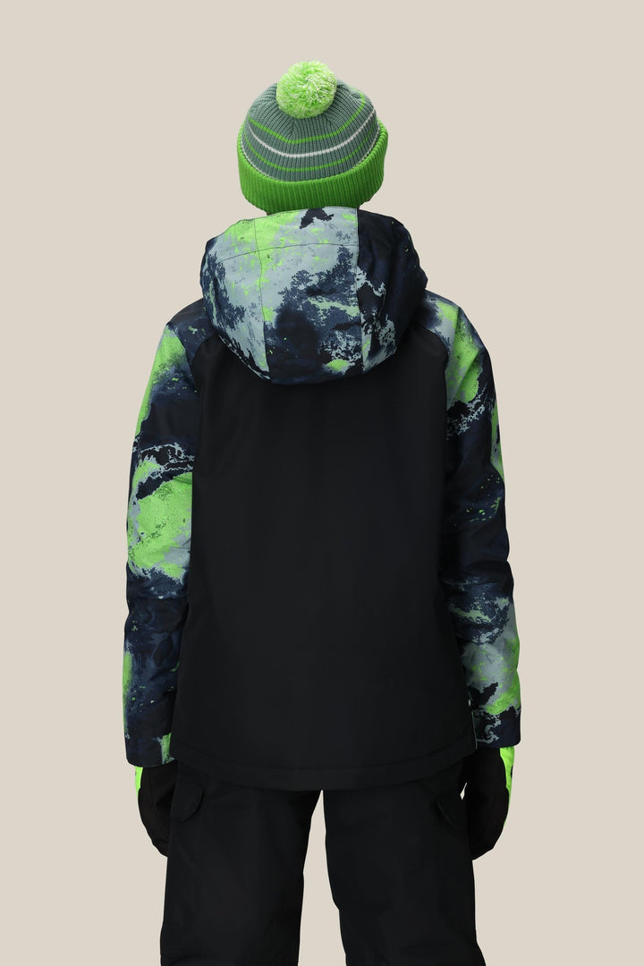 686 Boys' Geo Insulated Jacket — BLUE HEMISPHERE COLORBLOCK (vista 2)