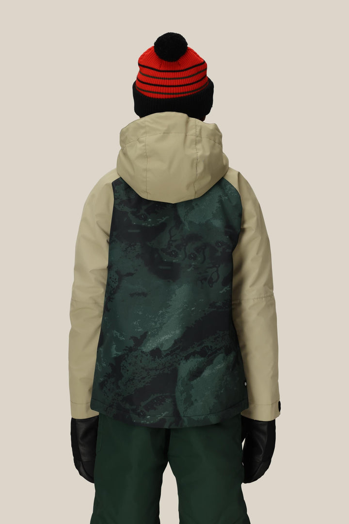 686 Boys' Hydra Insulated Jacket — SAGE COLORBLOCK (vista 2)
