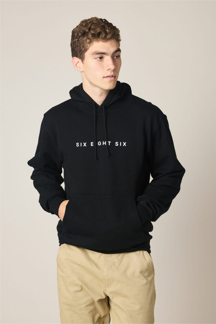 686 Wordmark Athletic LS Hoody — BLACK