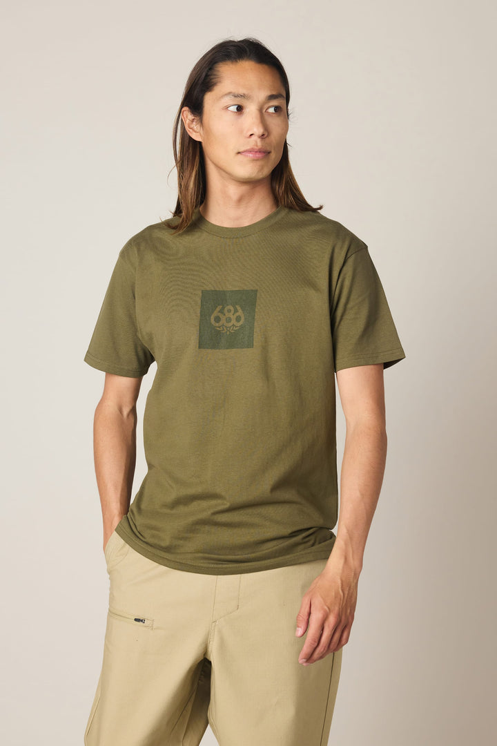 686 Knockout Authentic S/S Tee — MILITARY GREEN
