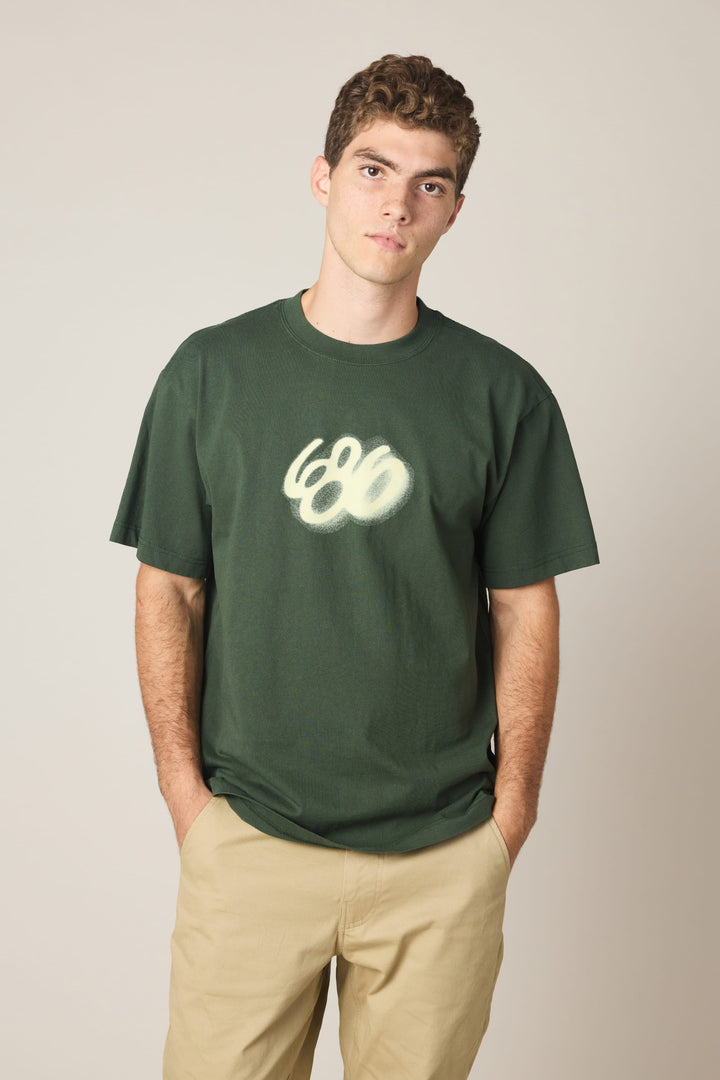686 Spray Relaxed SS Tee — FOREST GREEN