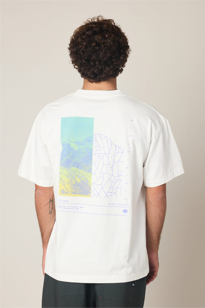 686 Peaks Relaxed SS Tee — WHITE
