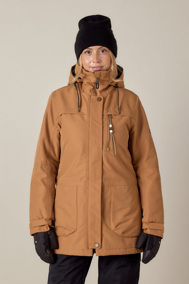 686 Women's Spirit Insulated Jacket — CARAMEL RIPSTOP