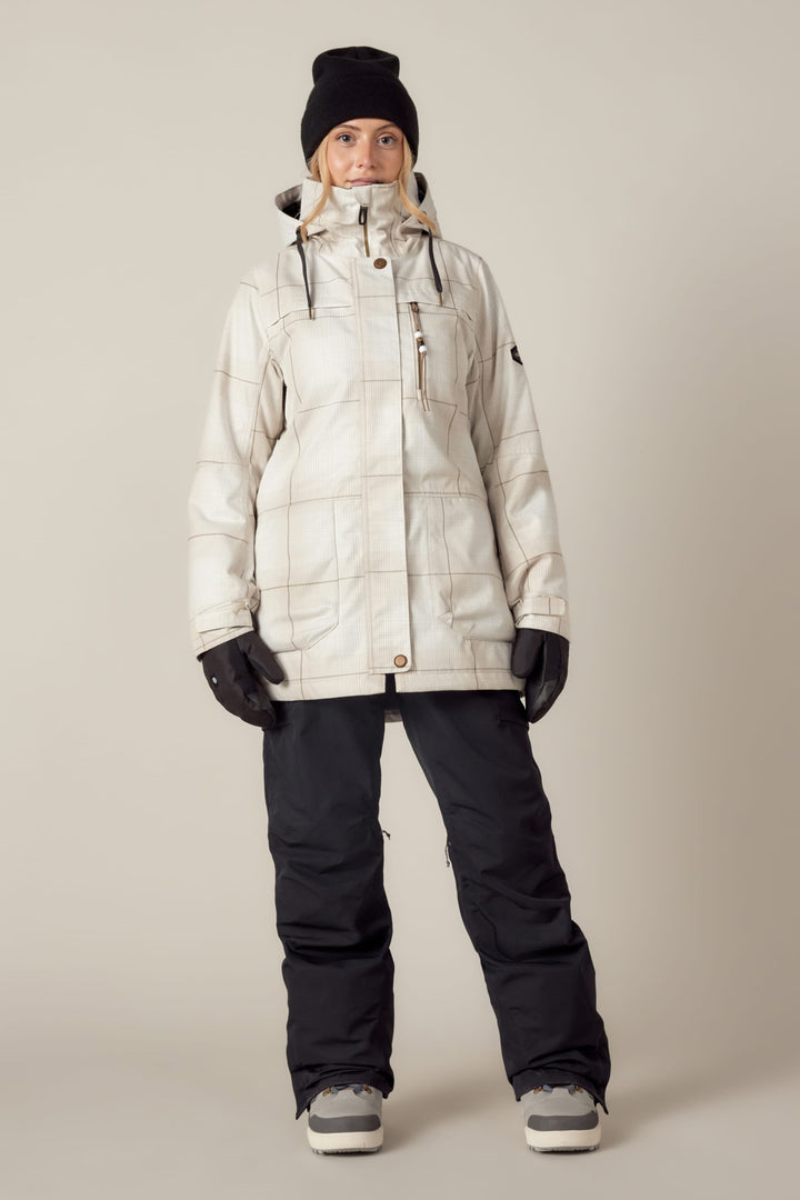 686 Women's Spirit Insulated Jacket — LIMESTONE PLAID (vista 2)