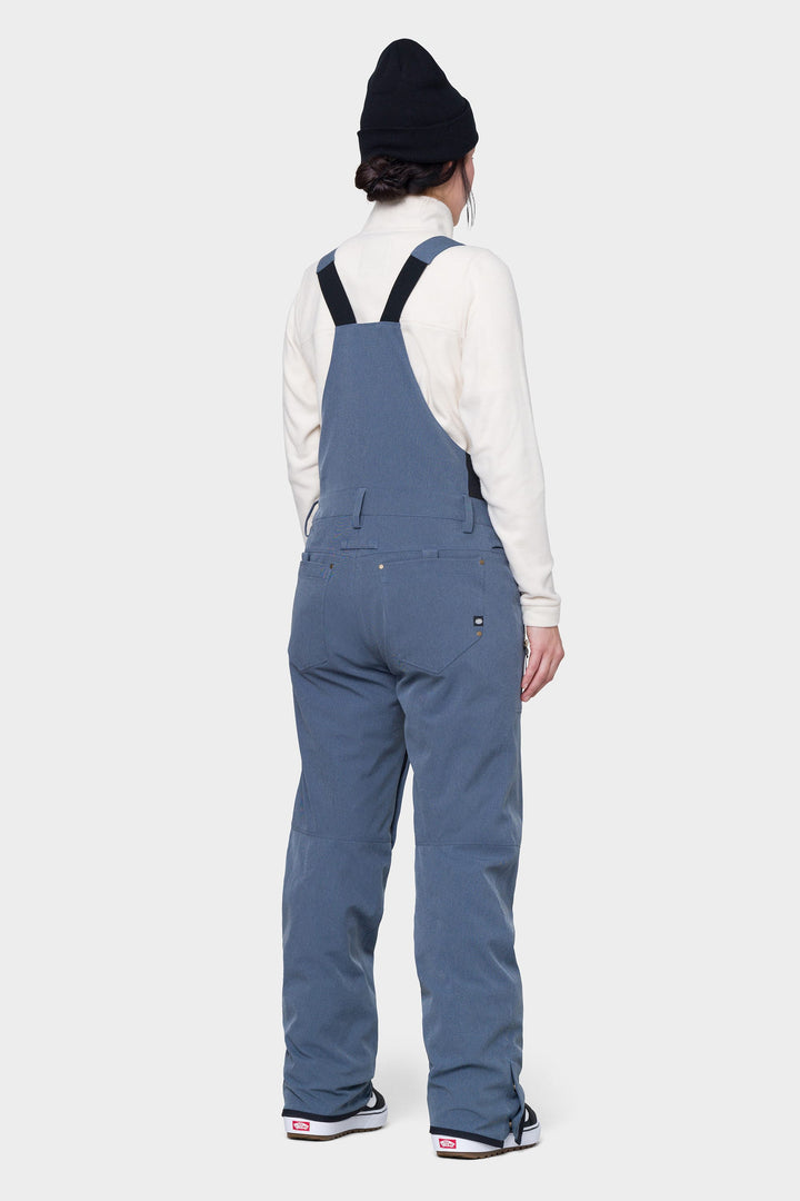 686 Women's Black Magic Insulated Bib — INDIGO DENIM (vista 2)