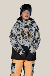 686 Boys' Geo™ Insulated Jacket - GREY TUNDRA COLORBLOCK