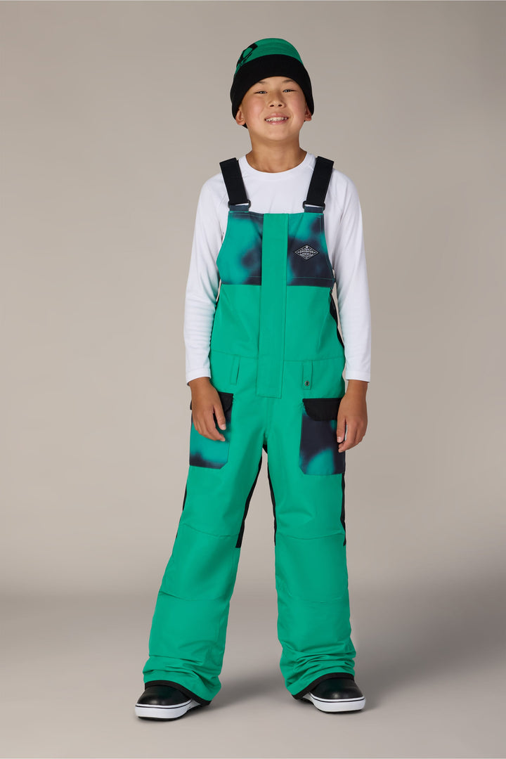686 Boys' Frontier™ Insulated Bib — DEEP GREEN