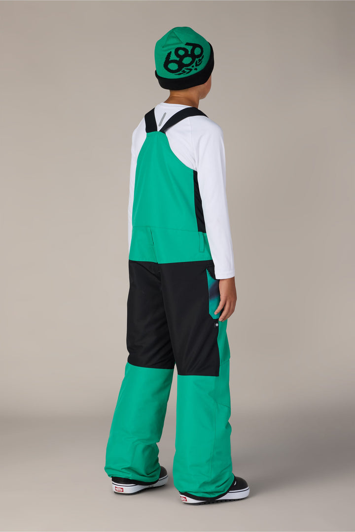 686 Boys' Frontier™ Insulated Bib — DEEP GREEN (vista 2)