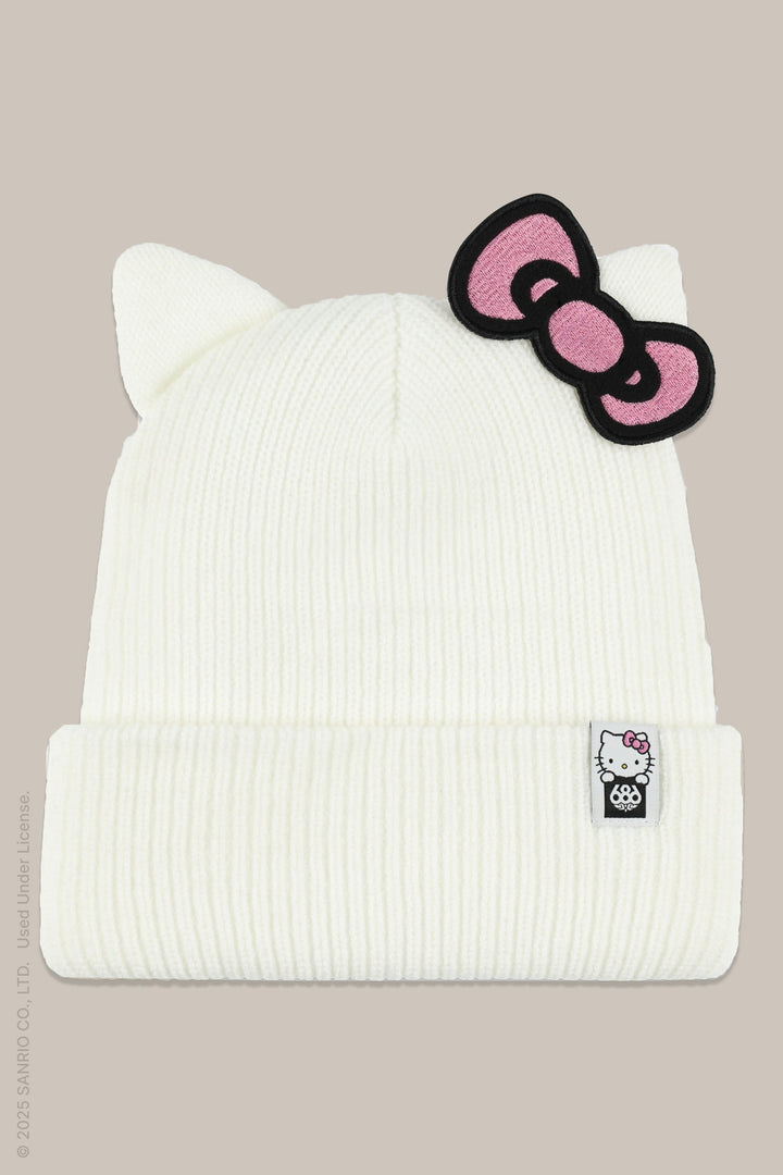 686 x Hello Kitty Women's Knit Beanie — HELLO KITTY WHITE