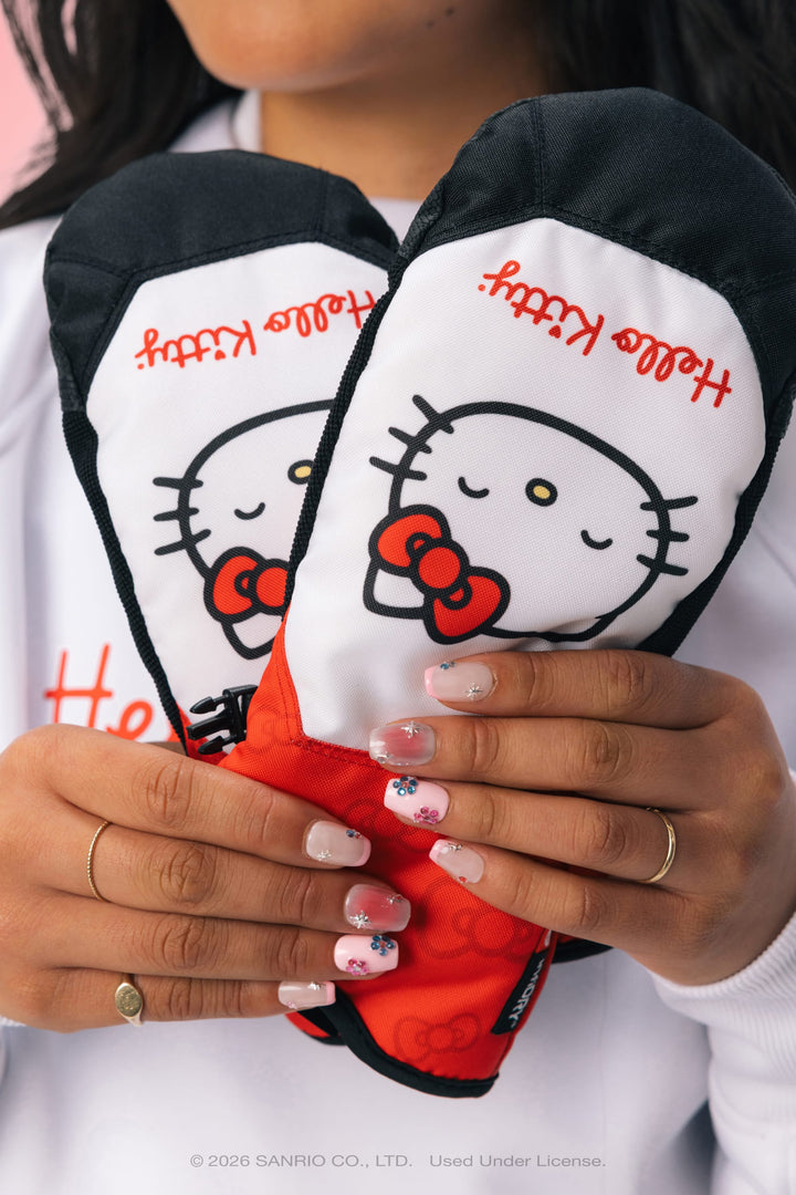 686 Women's Revel Mitt — HELLO KITTY® RED WHITE (vista 2)