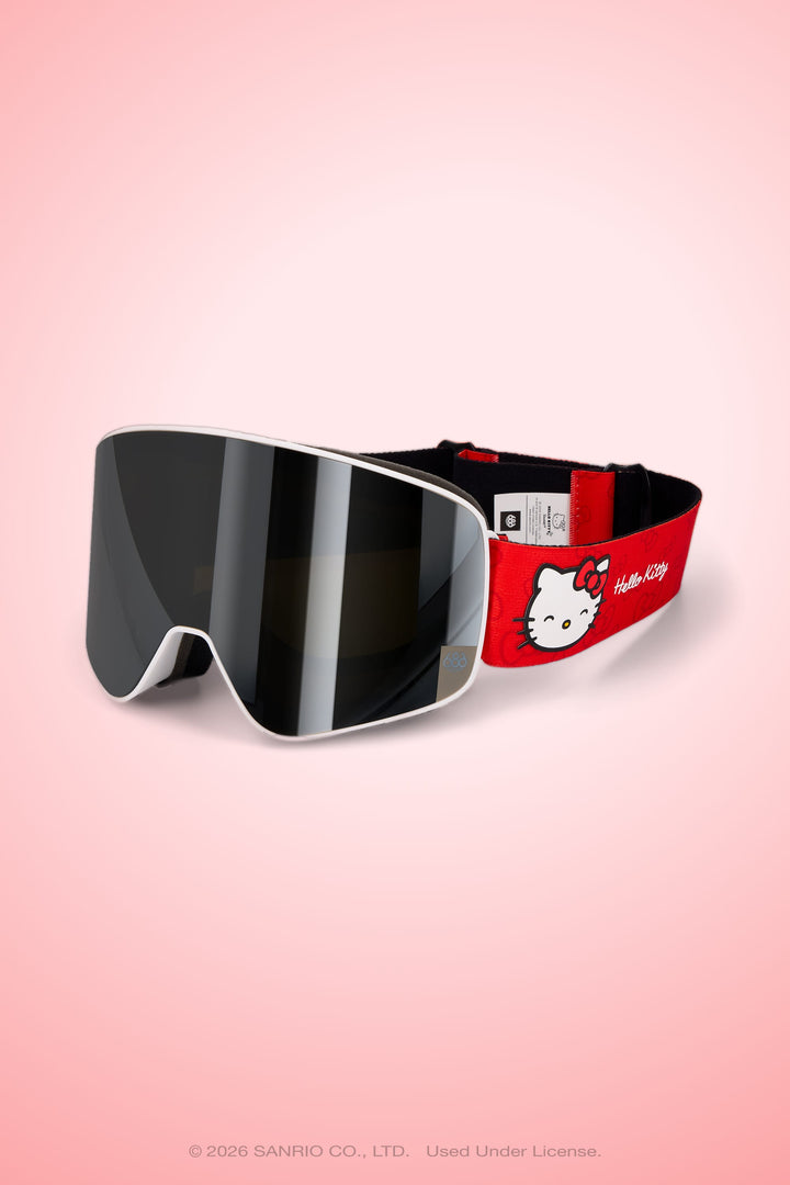 686 SMARTY® Magnetic Goggle — HELLO KITTY® RED (vista 2)