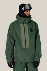 686 Men's Ghost™ 2.5L Anorak - MOSS GREEN GRID CORDUROY