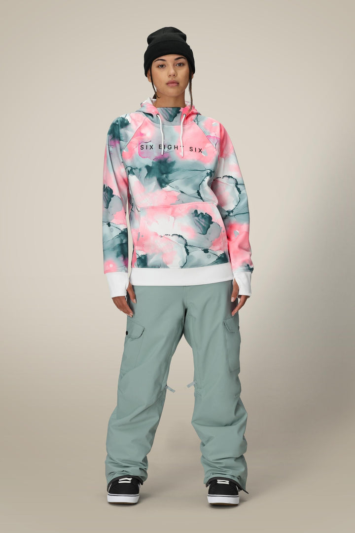 686 Women's Bonded Fleece Pullover Hoody — GERANIUM PINK (vista 2)