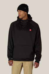 686 Men's Bonded Fleece Pullover Hoody - BLACK RED