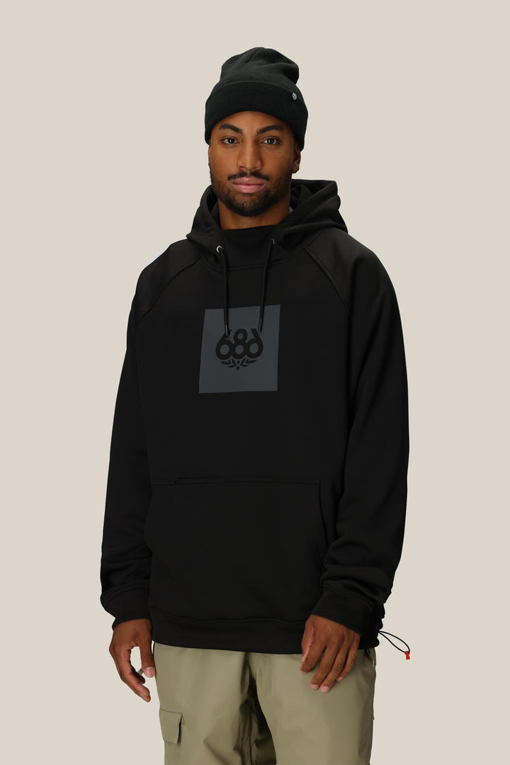 686 Men's Bonded Fleece Pullover Hoody — BLACK