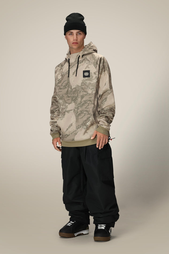 686 Men's Bonded Fleece Pullover Hoody — LIMESTONE HEMISPHERE PRINT (vista 2)