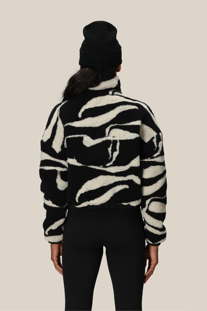 686 Women's Outpost Sherpa Jacket — BLACK VAPORS (vista 2)
