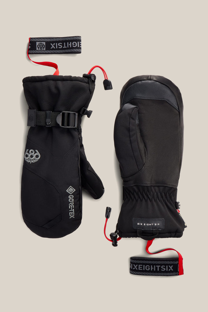 686 Men's GORE-TEX® Leather Linear™ Mitt — BLACK