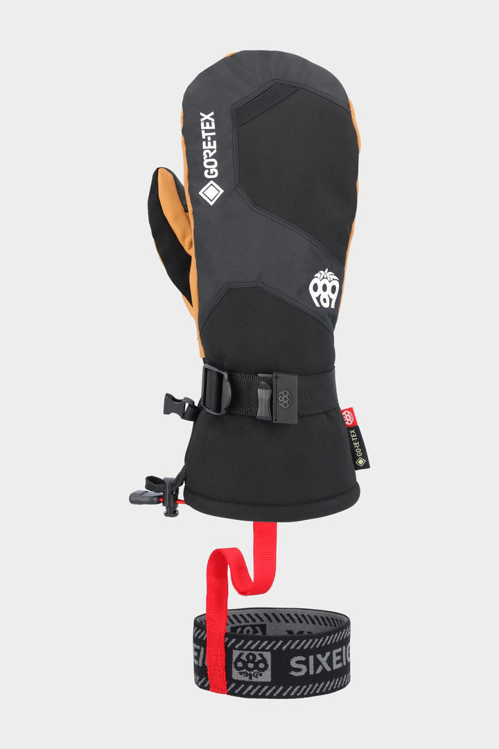 686 Men's GORE-TEX Leather Linear Mitt — NATURAL