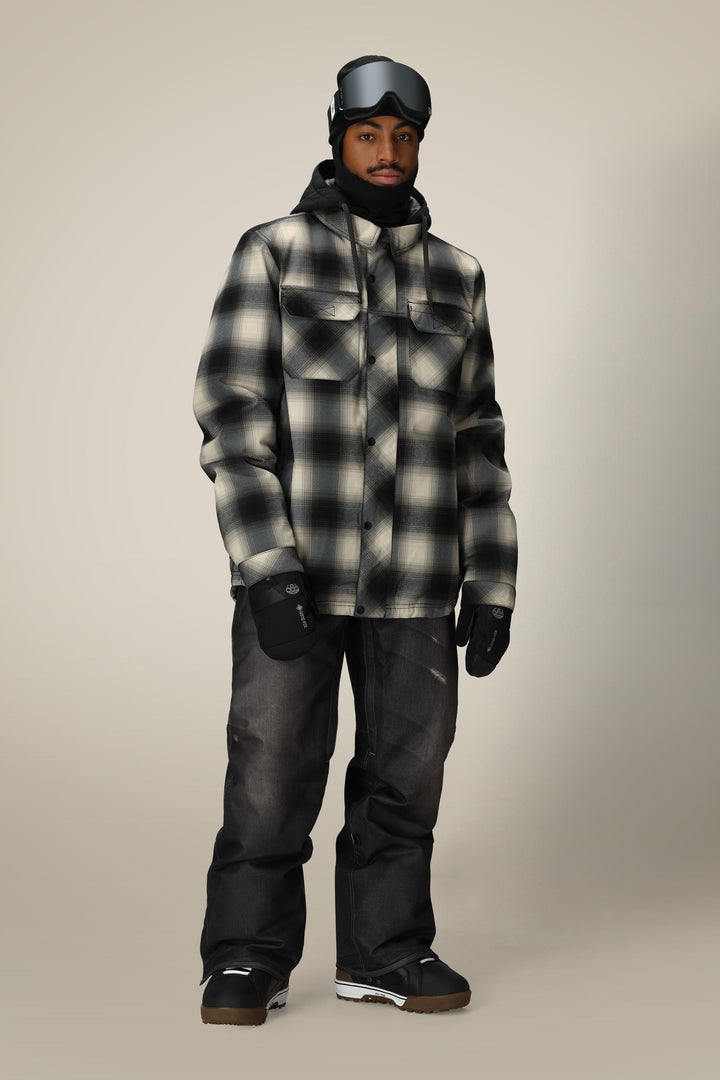 686 Men's Woodland Insulated Jacket — LIMESTONE PLAID (vista 2)