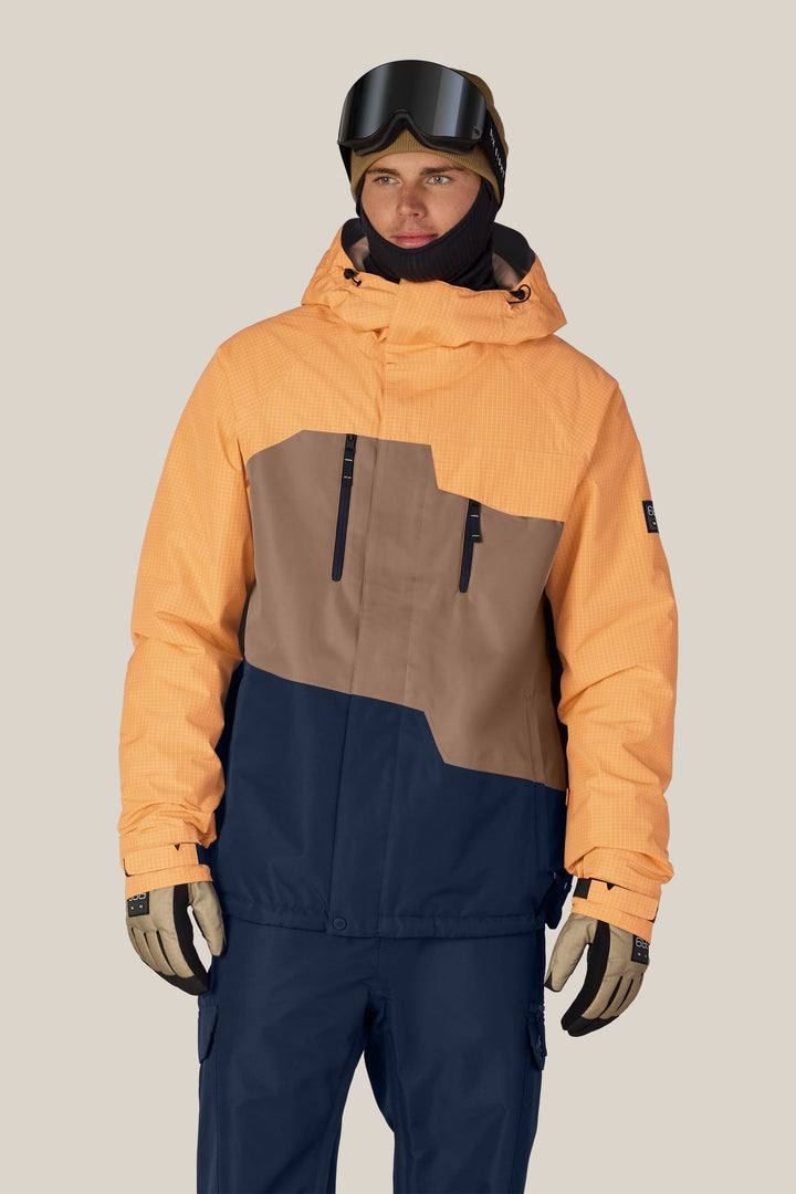 686 Men's Geo™ Insulated Jacket — CHAMOIS GRID COLORBLOCK