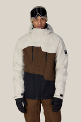 686 Men's Geo™ Insulated Jacket - LIMESTONE DARK EARTH COLORBLOCK