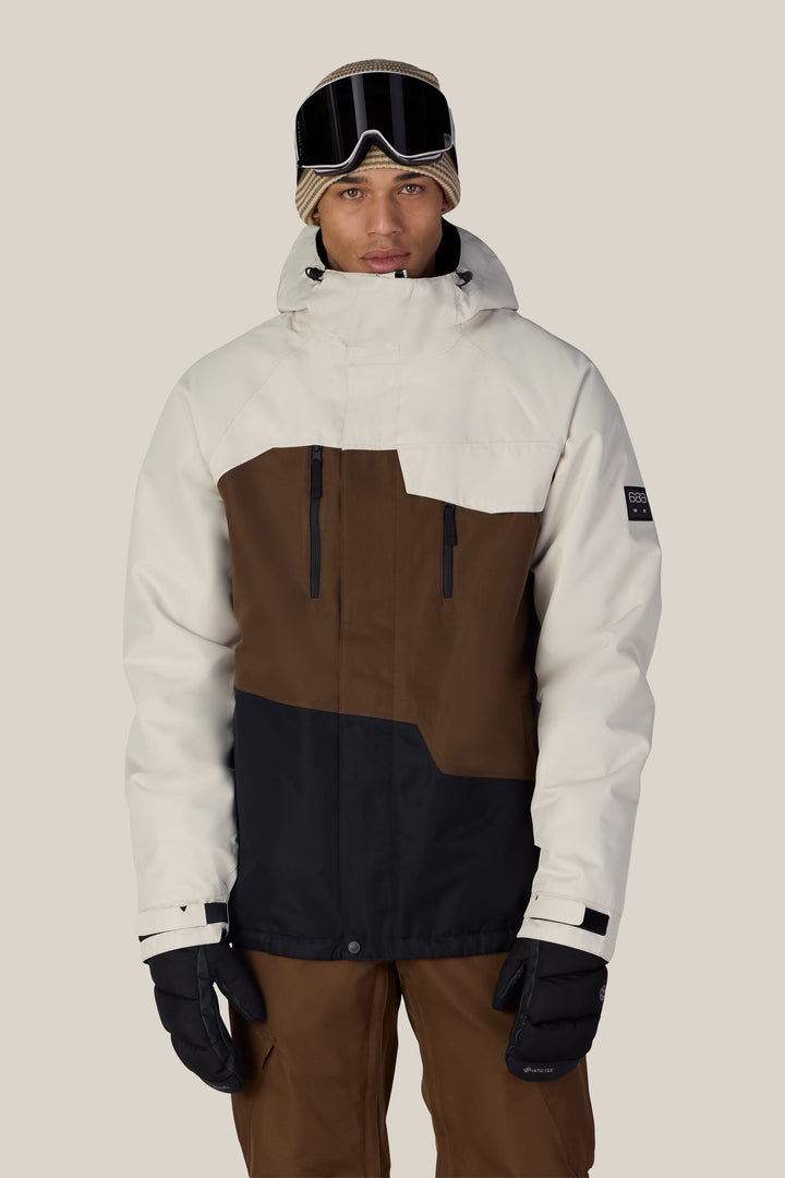 686 Men's Geo™ Insulated Jacket — LIMESTONE DARK EARTH COLORBLOCK