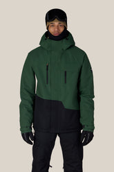 686 Men's Geo™ Insulated Jacket - MOSS GREEN RIPSTOP COLORBLOCK