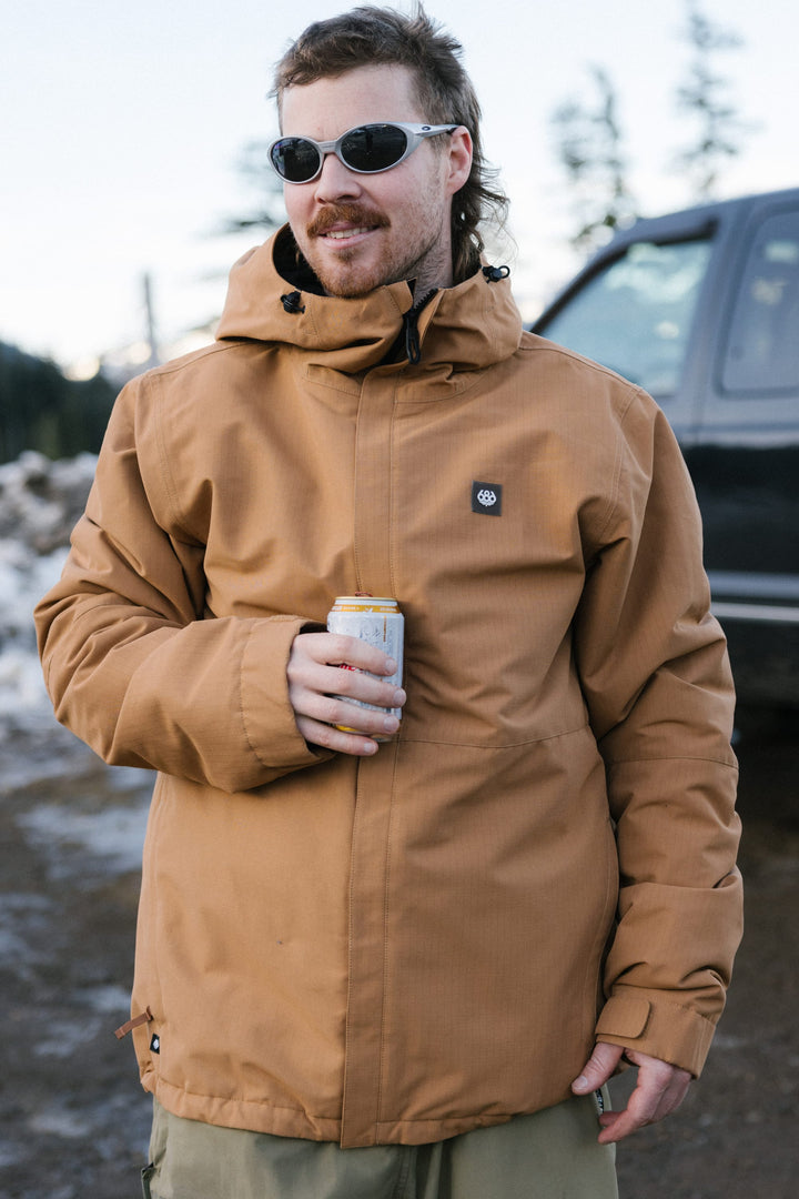686 Men's Foundation Insulated Jacket — CARAMEL RIPSTOP