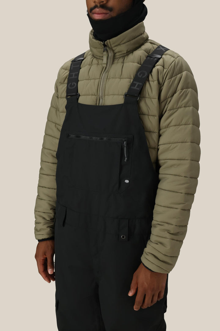 686 Men's Hot Lap Insulated Bib — BLACK (vista 2)
