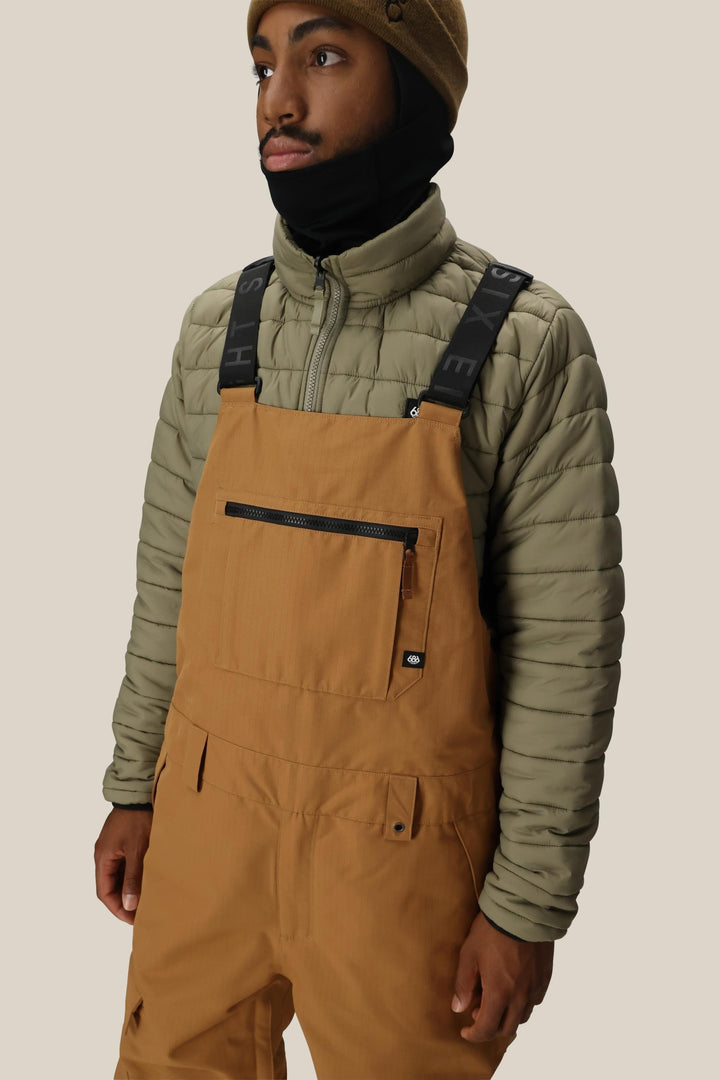 686 Men's Hot Lap Insulated Bib — CARAMEL RIPSTOP (vista 2)