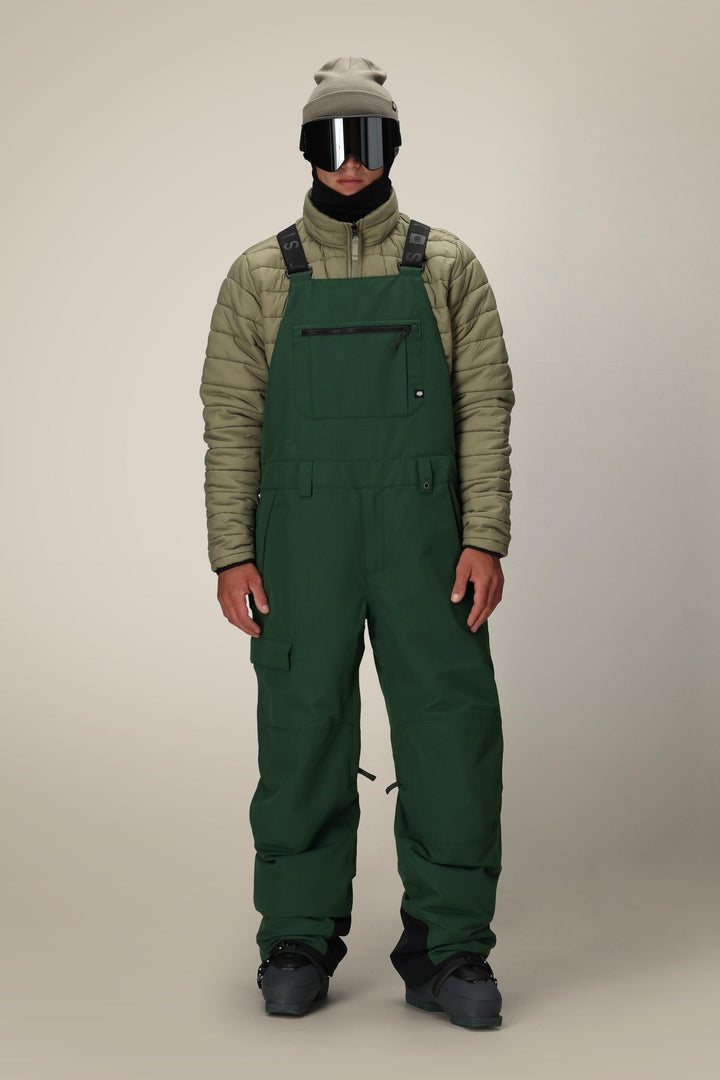 686 Men's Hot Lap Insulated Bib — MOSS GREEN RIPSTOP