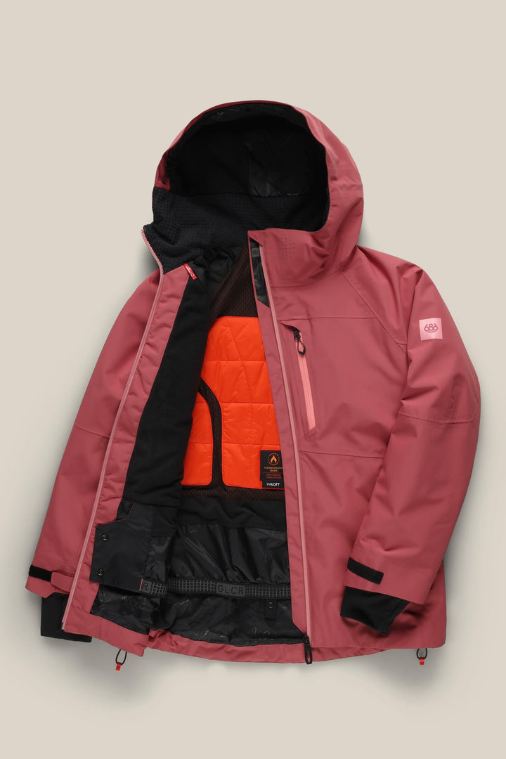 686 Women's Hydra Thermagraph® Jacket — ROSEWOOD (vista 2)