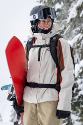 686 Women's Hologram™ Shell Jacket - LIMESTONE COLORBLOCK