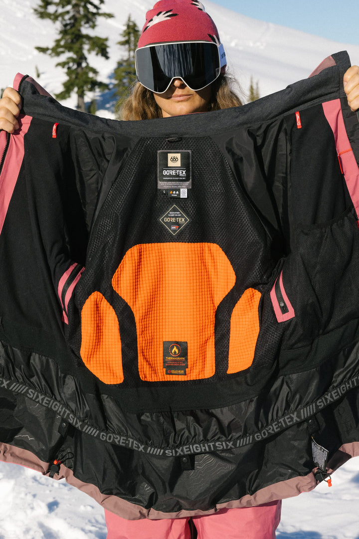686 Women's GORE-TEX Skyline Thermagraph® Jacket — ROSEWOOD (vista 2)