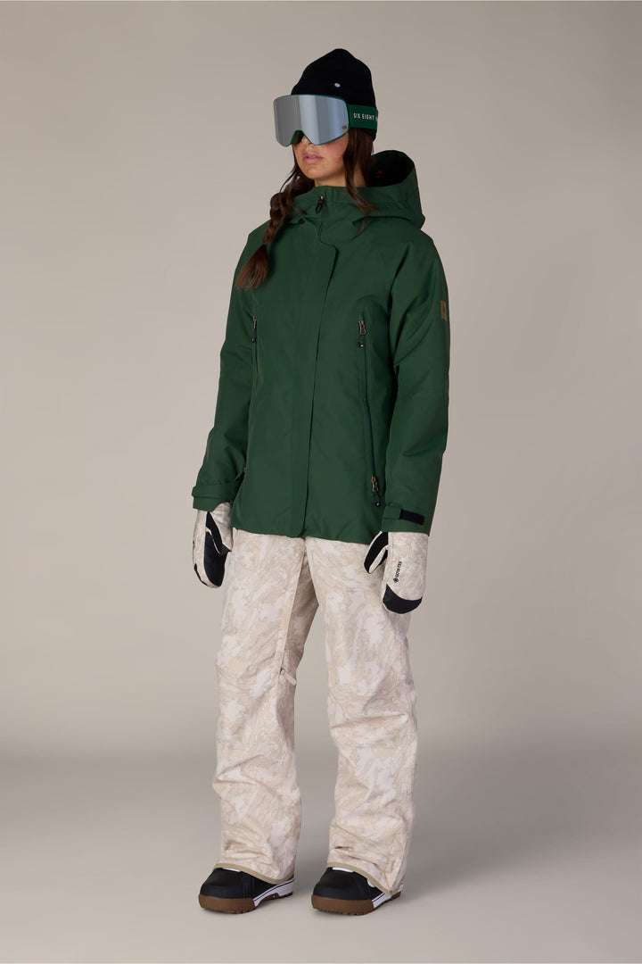 686 Women's Whisper™ Insulated Jacket — MOSS GREEN (vista 2)