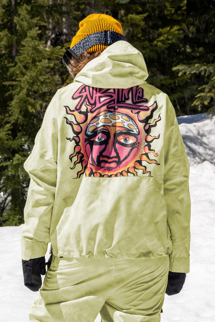 686 Women's Sublime Shell Anorak — SUBLIME YELLOW TIE DYE