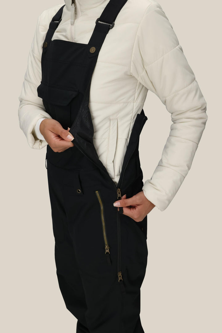 686 Women's Black Magic Insulated Bib — BLACK (vista 2)