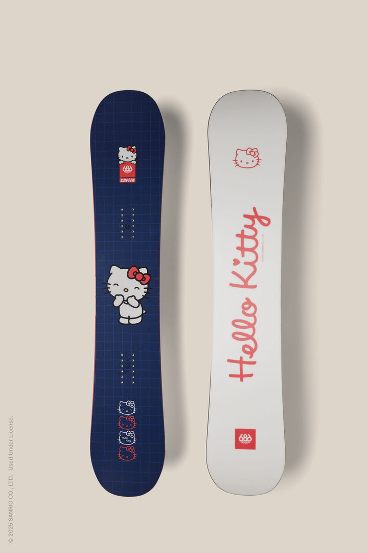 Hello Kitty Snowboard — HELLO KITTY BLUE GRID