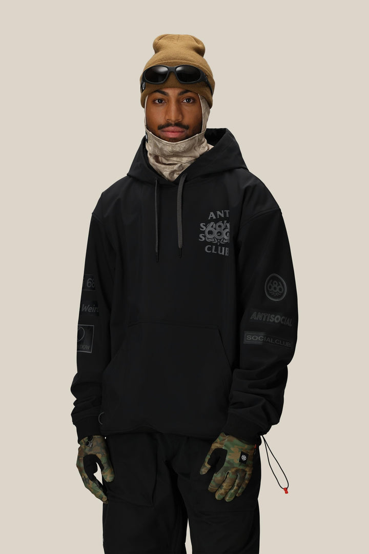 686 Men's Waterproof ASSC F1 Hoody — ASSC BLACK (vista 2)