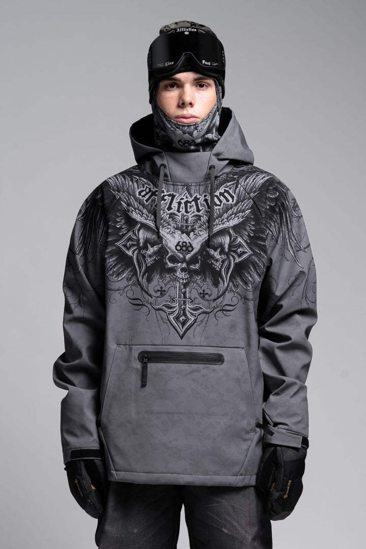 686 Affliction Waterproof Hoody — AFFLICTION GREY