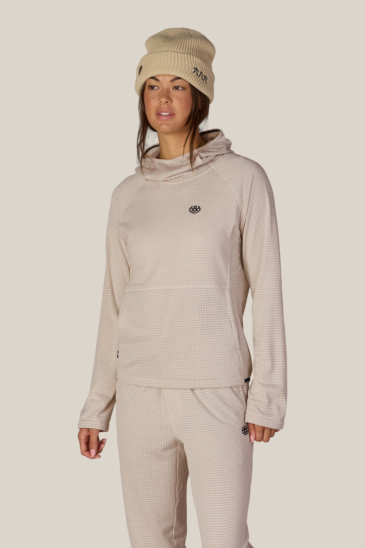 686 Women's Mission Grid™ Hoody — LIMESTONE