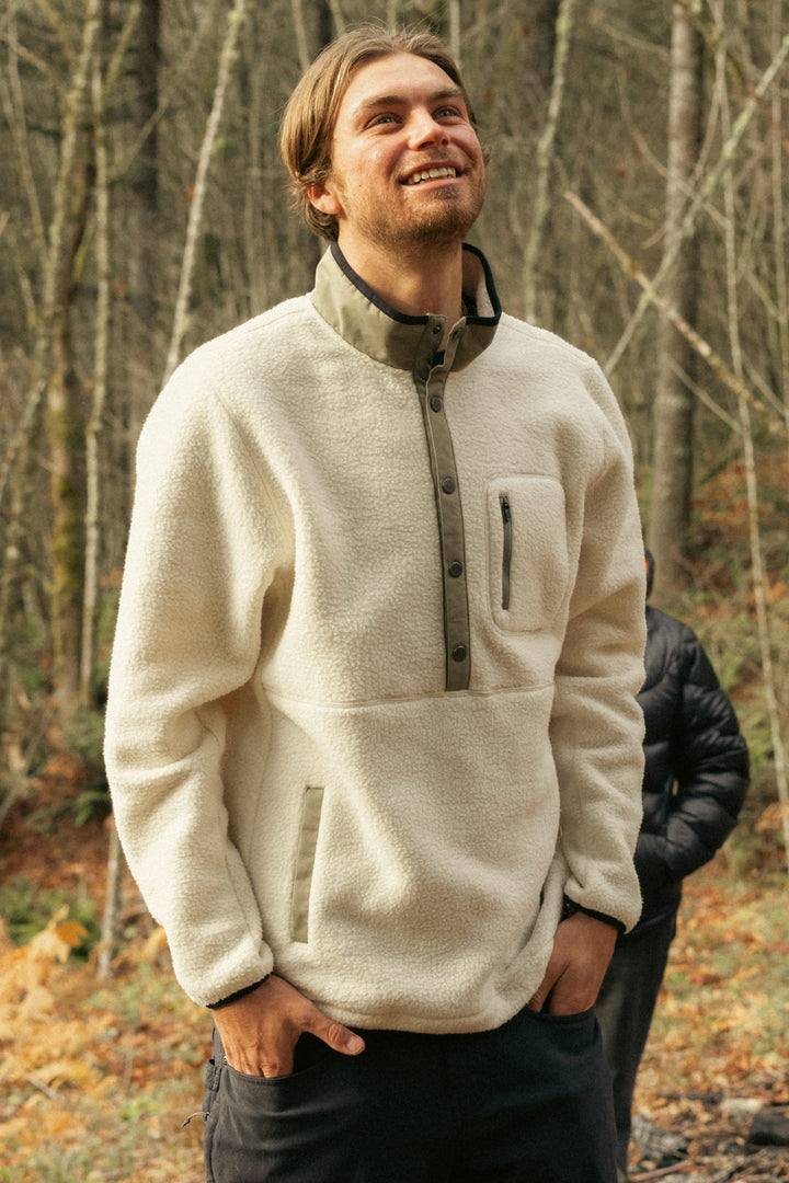 686 Men's Tioga Fleece Pullover — LIMESTONE