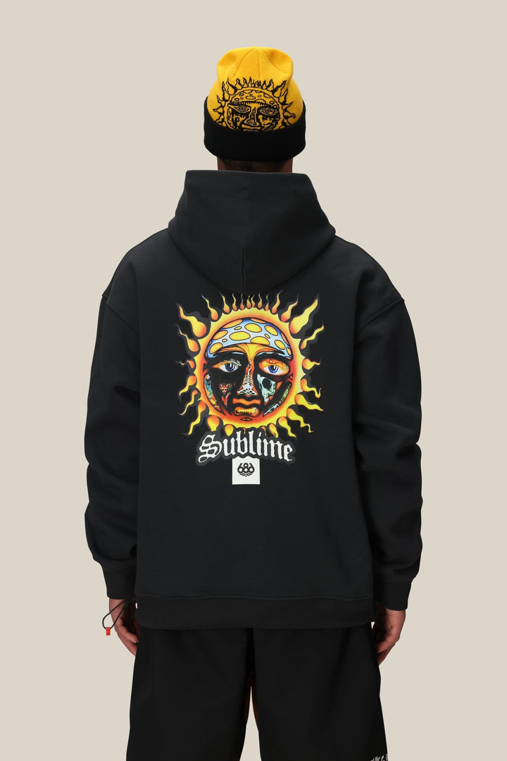 686 Sublime Premium Heavyweight Pullover Hoody — SUBLIME BLACK (vista 2)