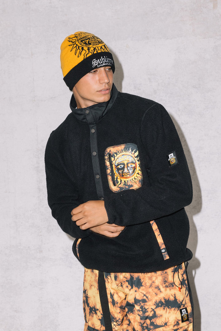 686 Men's Sublime Tioga Fleece Pullover — SUBLIME BLACK