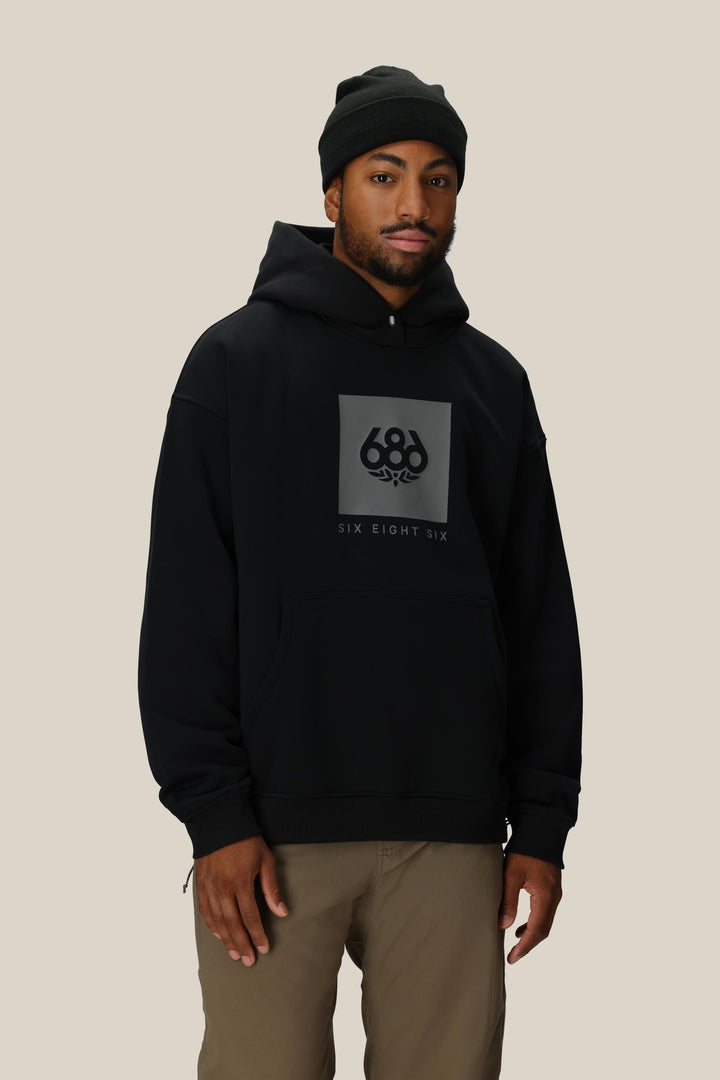 686 Knockout Logo Premium Heavyweight Pullover Hoody — BLACK PRINT